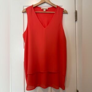 Michael Kors Coral Sleeveless Top